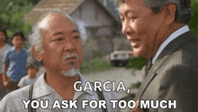 You Ask For Too Much Sato GIF - You Ask For Too Much Sato The Karate Kid Ii GIFs