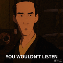 You Wouldn'T Listen Heiji Shindo GIF - You Wouldn'T Listen Heiji Shindo Blue Eye Samurai GIFs