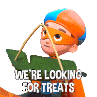 We'Re Looking For Treats Blippi Sticker - We'Re Looking For Treats Blippi Blippi Wonders - Educational Cartoons For Kids Stickers