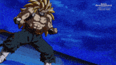 a cartoon character from super dragon ball heroes with a mask on his face