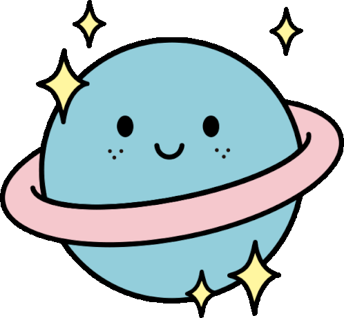 Planet Space Sticker - Planet Space Cute Stickers