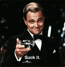 Thank Leo GIF - Suck It Leonardo Di Caprio Cheers GIFs