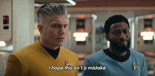 I Hope This Isn'T A Mistake Captain Christopher Pike GIF - I Hope This Isn'T A Mistake Captain Christopher Pike Anson Mount GIFs