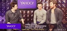 Chris Hems Worth I Just Say Im Chris Evans GIF - Chris Hems Worth I Just Say Im Chris Evans Laugh GIFs
