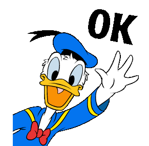 Donald Duck Okay Sticker - Donald Duck Okay Ok Stickers