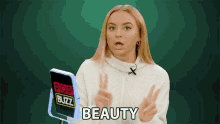 Beauty Air Quotes GIF - Beauty Air Quotes Makeup GIFs