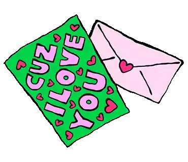 Cuz I Love You Ily Sticker - Cuz I Love You I Love You Ily Stickers