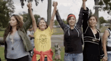 Rise Up GIF - Rally Teens Hands Together GIFs