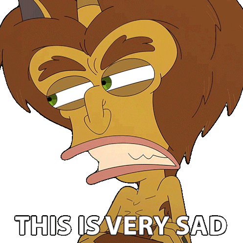 This Is Very Sad Maurice The Hormone Monster Sticker - This Is Very Sad Maurice The Hormone Monster Big Mouth Stickers
