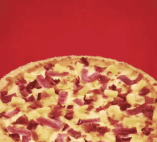 pineapple pizza hawaiian canadian bacon pizza pie italian food