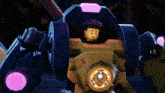 a lego robot with the number 11 on the front