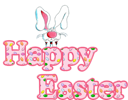 Happy Easter Glitter Sticker - Happy Easter Glitter Easter Bunny Stickers