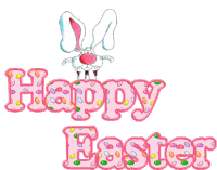 Happy Easter Glitter Sticker - Happy Easter Glitter Easter Bunny Stickers