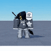 a cartoon character says " nah i 'm sigma " in a speech bubble