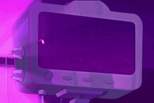 a purple monitor with a heart rate monitor on it .