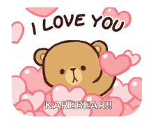 Mocha Bear I Love You GIF - Mocha Bear I Love You Hearts GIFs