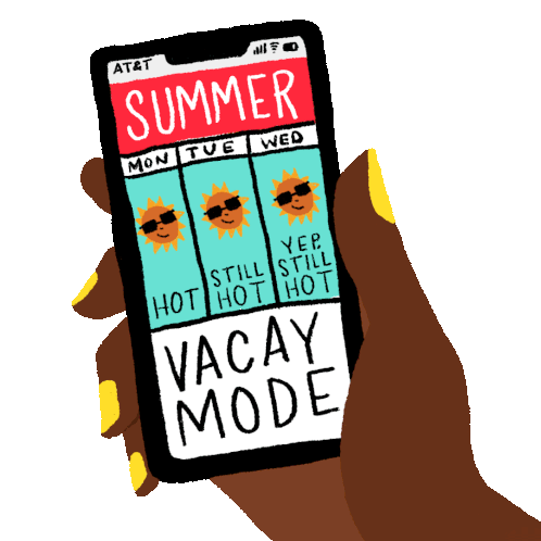 Summer Mode Vacay Mode Sticker