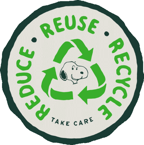 Reduce Snoopy Sticker - Reduce Snoopy Reuse Stickers