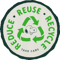 Reduce Snoopy Sticker - Reduce Snoopy Reuse Stickers
