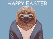 Happy Easter Sloth GIF - Happy Easter Sloth GIFs