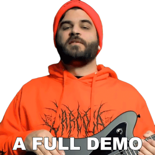 A Full Demo Andrew Baena Sticker - A Full Demo Andrew Baena A Thorough Demonstration Stickers