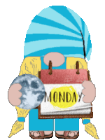 Days Of The Week Gnome Sticker