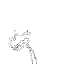 a black and white drawing of a key with a crown on it on a white background .