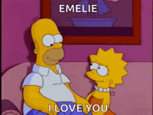 Father Daughter GIF - Father Daughter The Simpsons GIFs