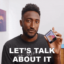 Let'S Talk About It Marques Brownlee GIF - Let'S Talk About It Marques Brownlee Let'S Discuss It GIFs