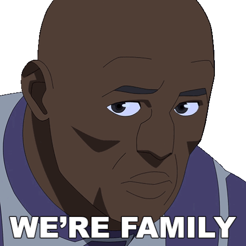 We'Re Family Black Samson Sticker - We'Re Family Black Samson Invincible Stickers