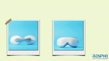 a picture of an eye massager with renpho smart health simplified on the bottom
