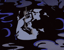 a cartoon of batman and a woman with smoke coming out of their mouths