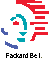a colorful logo for packard bell with a lion 's head