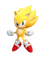Classic Super Sonic Super Sonic Sticker - Classic Super Sonic Super Sonic Sonic The Hedgehog Stickers