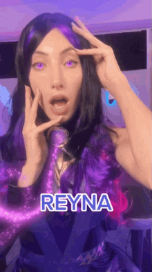 reyna avori volarant cosplay casting spell hypnotizing