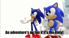 Sonic Generations An Adventures No Fun If Its Too Easy GIF