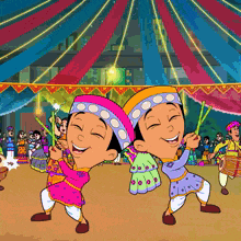 Dandiya Dance Dholu GIF - Dandiya Dance Dholu Bholu GIFs