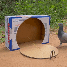 a cardboard box with anchor written on it