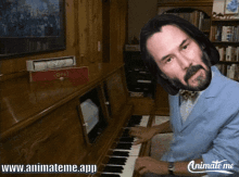 Keanu Reeves Playing Piano GIF - Keanu Reeves Playing Piano Keanu GIFs