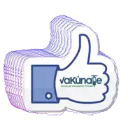 a stack of stickers in the shape of a thumbs up says vacunate centro de vacunacion privado
