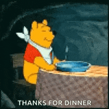 Pooh Dinner GIF