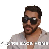 You'Re Back Home Rudy Ayoub Sticker - You'Re Back Home Rudy Ayoub Glad You'Re Back Stickers