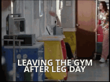 Leaving The Gym After Leg Day Wave GIF - Leaving The Gym After Leg Day Wave Bye GIFs