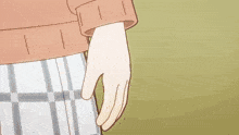 a cartoon girl making a heart shape with her hands