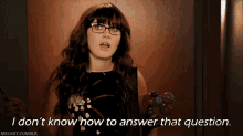 new girl question answer idk i dont know