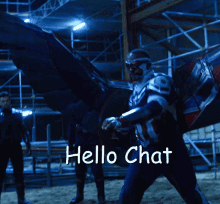 Sam Wilson Hello Chat Falcon GIF - Sam Wilson Hello Chat Falcon GIFs