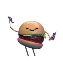 summer burger hamburger patriotic red white and blue