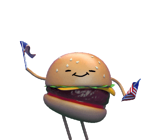 Summer Burger Sticker - Summer Burger Hamburger Stickers