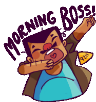 Yawning Rickshawala Yawns Morning Boss In English Sticker - Mumbai Ka Boss Google Stickers