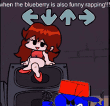 Fnf Blueberry GIF - Fnf Blueberry When He Is Funny Rapping GIFs